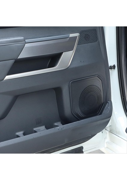Toyota Tundra Sequoia Için Araba Iç Kapı Hoparlör Korna Kapak Trim Kiti 2022 2023 Paslanmaz Çelik Accessorise Balck (Yurt Dışından) fiyatları