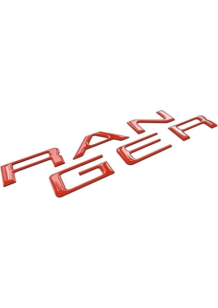 Tailgate Ekleme Harfleri 3D Yükseltilmiş ve Çıkartma Harfleri Ford Ranger 2019 2020 (Kırmızı) Için Bagaj Kapısı Amblemleri (Yurt Dışından) modelleri