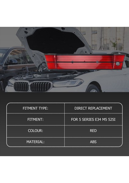 Araç Arka Plaka Paneli Braket Çerçevesi Arka Numara Çerçevesi Için Bmw 5 Serisi E34 M5 525I (Yurt Dışından) indirimleri