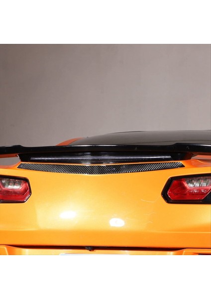 Corvette C7 Için 2014-2019 Yumuşak Karbon Fiber Araç Arka Kuyruk Işık Logosu Trim Şeritler Trim Sticker Aksesuarları (Yurt Dışından) fırsatları