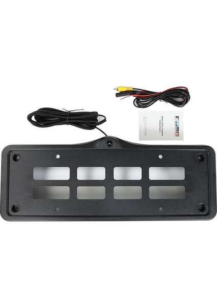 Araba Ön Tampon Plaka Braketi Destek Montaj Çerçevesi Hd Gece Görüşü Ön Görünüm Kamera Için Cadillac Xt6 2020 (Yurt Dışından)