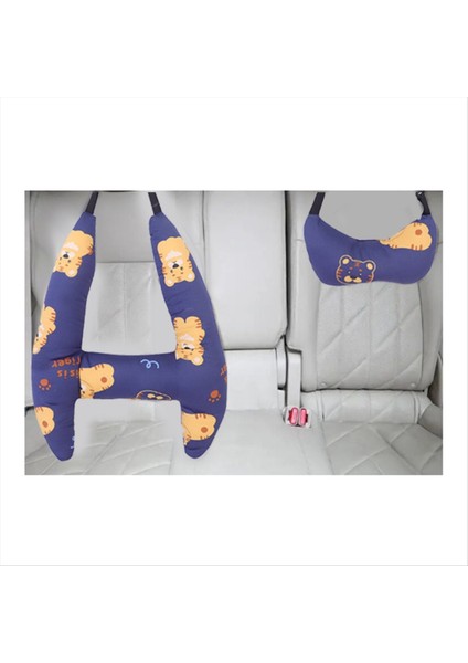 Araba H Şekil Kapsamı Yastığı Çocuk Araba Uyku Güvenliği Seyahat Yastığı Karikatür Deseni Yıkanabilir Konforlu Yumuşak Sidam (Yurt Dışından) fiyatları