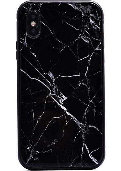 x Xs Mermerli Devrim Siyah Cep Telefonu Kılıfı
