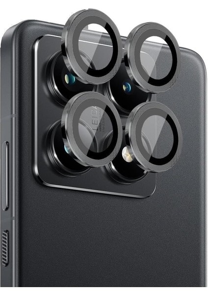 14 Pro Kamera Lens Koruyucu Cam Filmi - Safir | Üstün Koruma & Maksimum Şeffaflık (Siyah )