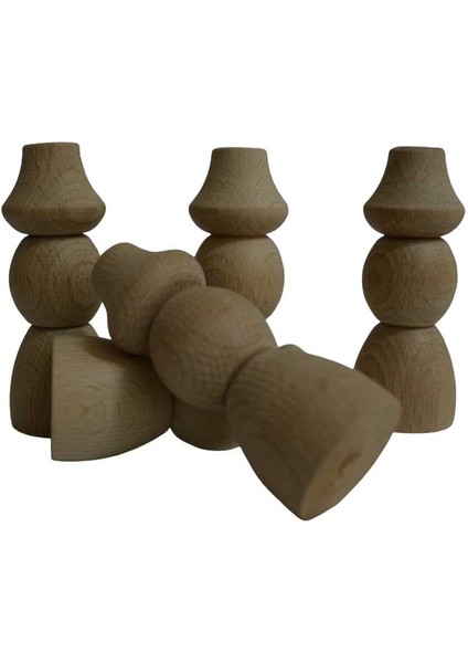 El Yapımı Pembe Şapkalı Peg Bebek, Doğal ve Sevimli Dekorasyon Ürünü