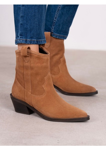 Medea Camel Süet Hakiki Deri Kadın Bot fiyatları