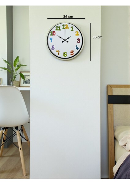 36 cm Çocuk Odası Duvar Saati indirimleri
