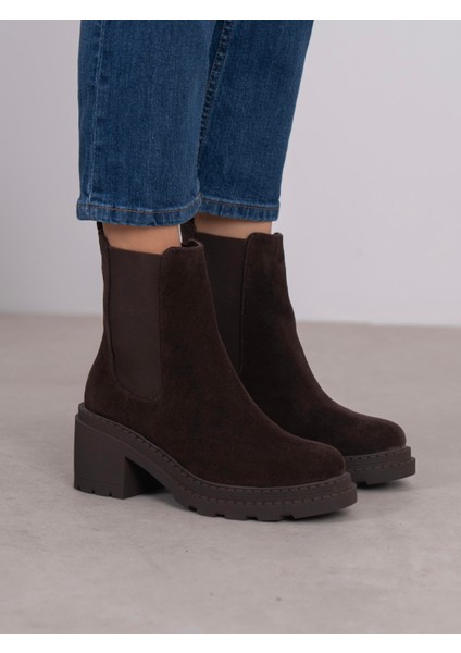 Olyana Kahve Süet Hakiki Deri Kadın Bot fiyatları