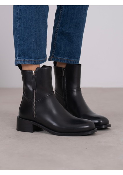 Bjorka Siyah Hakiki Deri Kadın Bot fiyatları