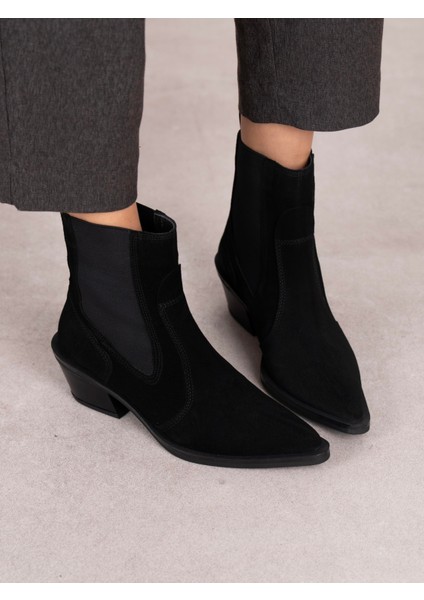Pylo Siyah Süet Hakiki Deri Kadın Bot fiyatları