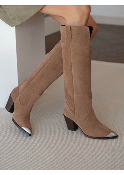 Bradley Camel Süet Hakiki Deri Çizme modelleri