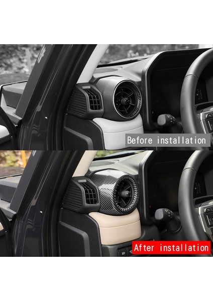 Toyota Prado LC250 2024 Hava Çıkışı Çerçevesi Çıkartma Karbon Fiber (Yurt Dışından) modelleri