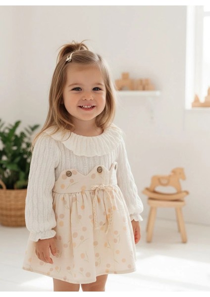 Clara Uzun Kollu Etekli Özel Gün Bayramlık Kız Bebek Elbise modelleri