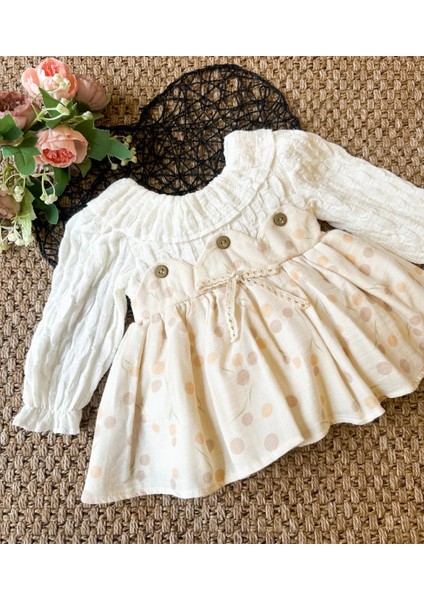 Clara Uzun Kollu Etekli Özel Gün Bayramlık Kız Bebek Elbise fırsatları