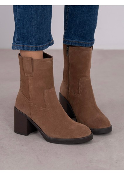 Priya Camel Süet Hakiki Deri Kadın Bot fiyatları