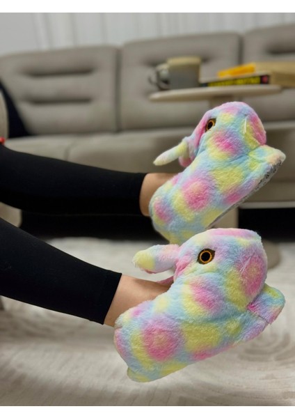 Tavşan Model Kaymaz Taban Rahat ve Konforlu Kışlık Kadın Panduf fiyatları