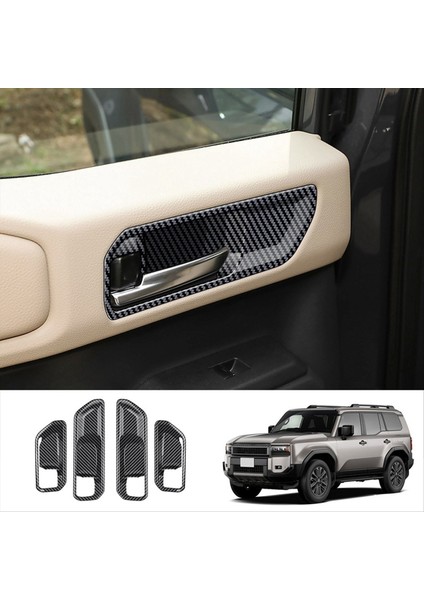 Toyota Prado LC250 2024 Iç Aksesuarlar Karbon Fiber Için Araç Iç Kapı Kasesi Paneli (Yurt Dışından) fırsatları