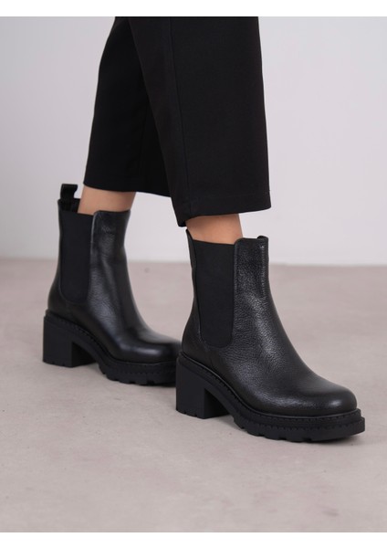 Olyana Siyah Hakiki Deri Kadın Bot fırsatları