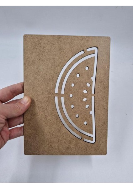 10 Adet Meyve Temalı Ahşap Montessori Çizim Seti 20X14 cm fiyatları