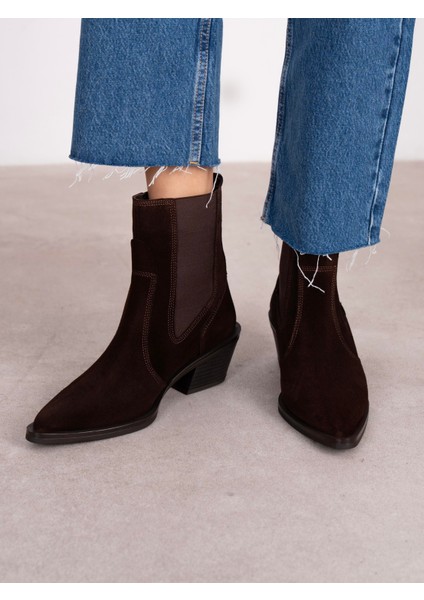 Pylo Kahve Süet Hakiki Deri Kadın Bot fiyatları