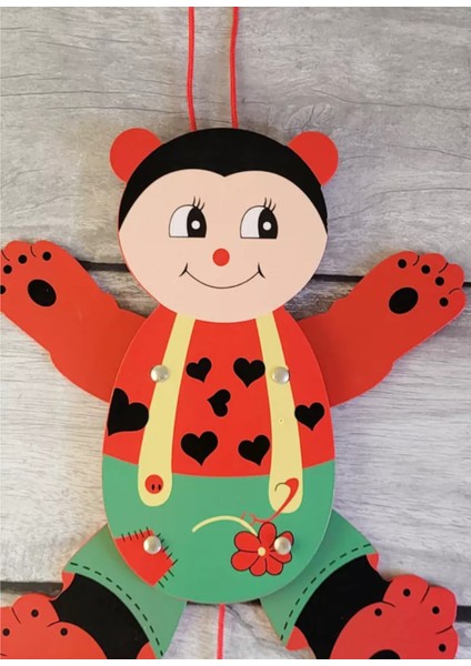 Renkli Ahşap Kukla Çocuk Oyuncakları, Eğlenceli ve Güvenli Oyun Seçeneği modelleri