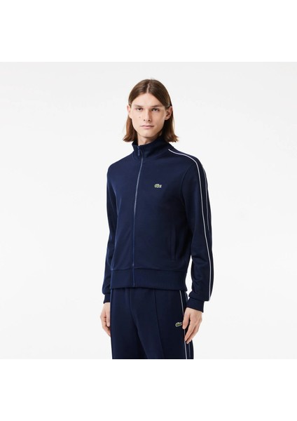 Erkek Regular Fit Fermuarlı Lacivert Sweatshirt