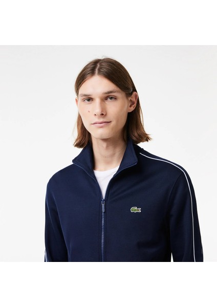 Erkek Regular Fit Fermuarlı Lacivert Sweatshirt fiyatları