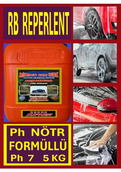 RB REPERLENT (PH NÖTR FORMÜLLÜ CİLALI OTO YIKAMA ŞAMPUANI) 5 KG modelleri