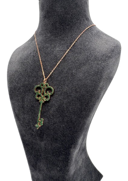 Gümüş Anahtar Rose Renk Kolye fiyatları