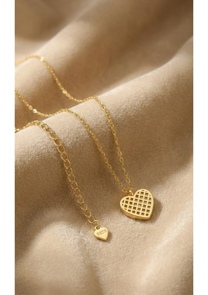 Sedef Taşlı Kalp Kolye fiyatları