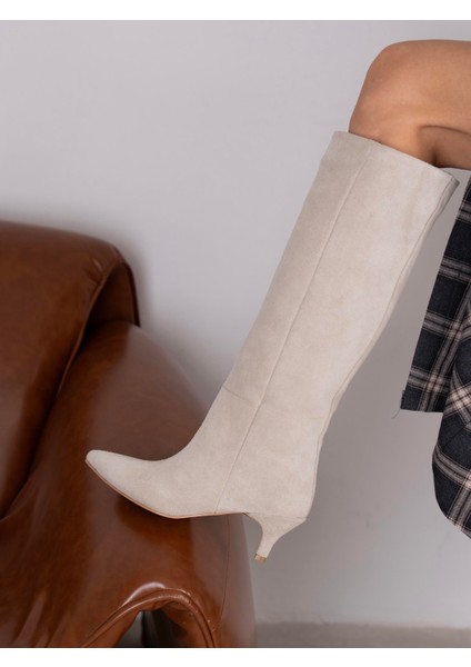 Edwin Bej Süet Hakiki Deri Çizme fiyatları