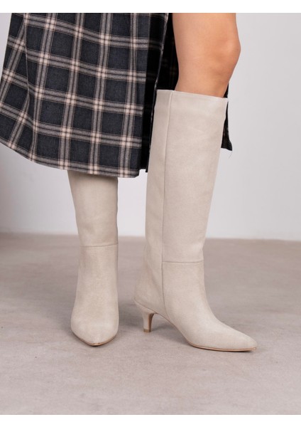 Edwin Bej Süet Hakiki Deri Çizme modelleri