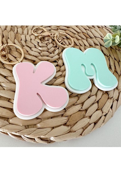 10 Adet Renkli Ahşap Anahtarlık Seti, Doğum Günü ve Yenidoğan Hediyesi