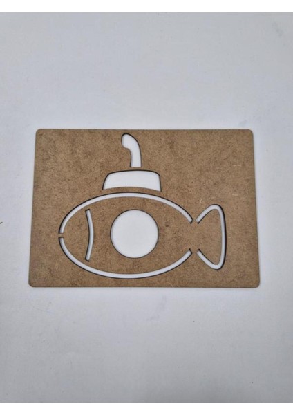 10 Adet Denizaltı Ahşap Montessori Çizim Seti, Eğitim ve Aktivite Malzemeleri