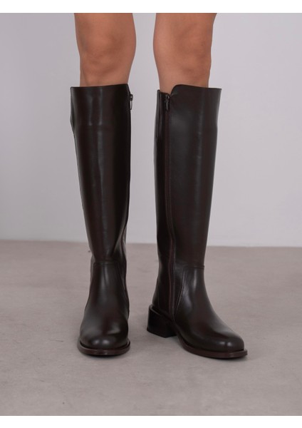 Berg Kahve Hakiki Deri Kadın Çizme fiyatları