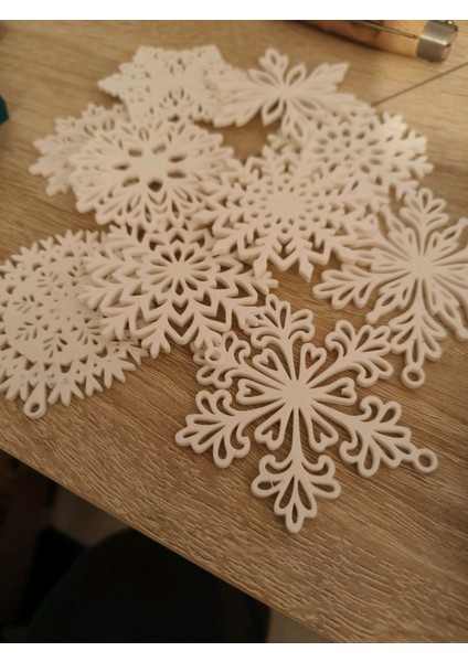 Kar Tanesi Yılbaşı Ağacı Süsü Seti (10 Adet) fiyatları