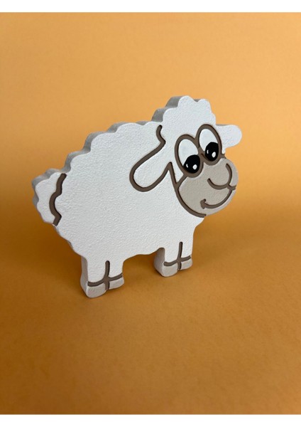 Sevimli Kuzu Ahşap Oyuncak, Bej, Doğal ve Eğlenceli Bebek Oyunu fiyatları