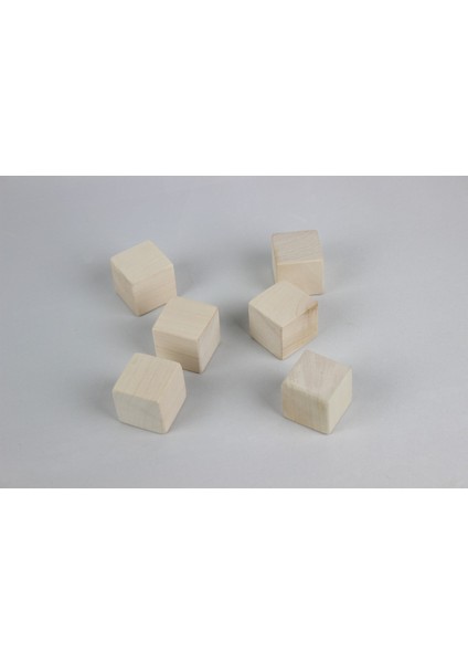 6'lı Doğal Küçük Küp, Pembe, 3,2 Cm, Temiz ve Şık Tasarım fırsatları