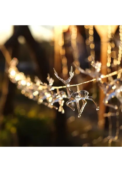 2m 10'lu Geyikli İp LED Işık fırsatları