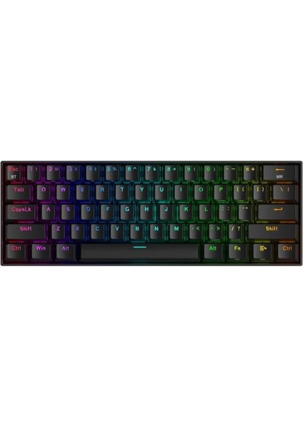Draconic K530 Pro Siyah Rgb %60 Tkl Brown Switch Kablolu/kablosuz Mekanik Oyuncu Klavyesi Outlet