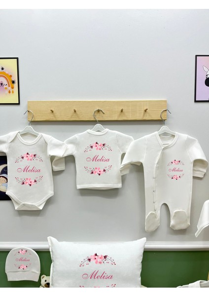 Bebekdesen 11'li Isimli Organik Hastane Çıkış Seti Unisex Bebekler İçin Özel Tasarım modelleri