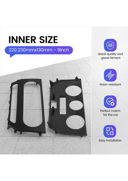 Mahindra Scorpio Için Araba Fasya Radyo Paneli S6 2018+ Dash Kit Yükleme Facia Konsolu Çerçeve Adaptörü Gps Plaka Kapağı (Yurt Dışından) modelleri