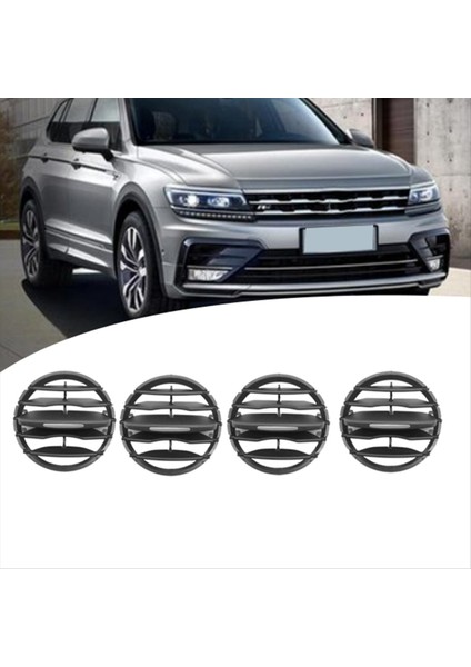 4pcs Araba Gösterge Tablosu Sol Sağ A/c Hava Çıkışı Grille 5ND819703 Vw Tiguan 2010-2017 Yuvarlak Hava Outlet Grille (Yurt Dışından) indirimleri