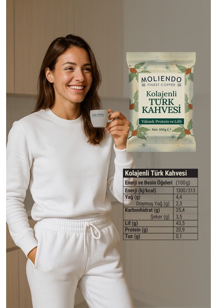 Moliendo Kolajenli Türk Kahvesi 100 g 3'lü Avantaj Paketi