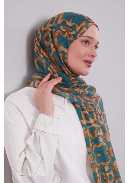 Çağla Yeşili Leopar Desen Vivian Şal fiyatları