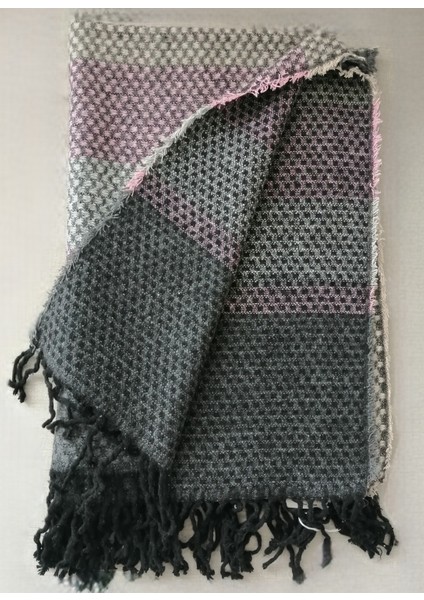 Kadın Çift Taraflı Omuz Şal Renkli Saçaklı 70*200CM Standart fırsatları