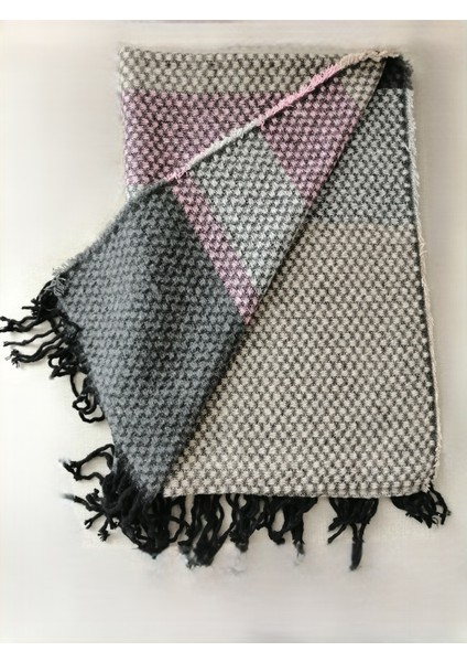 Kadın Çift Taraflı Omuz Şal Renkli Saçaklı 70*200CM Standart indirimleri