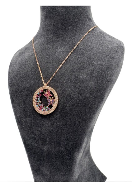 Gümüş Kelebek Rose Kolye fiyatları