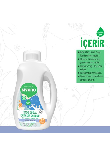 %100 Doğal Çamaşır Sabunu %100 Bitkisel Deterjan Yumuşatıcı Gerektirmez Konsantre Vegan 750 ml indirimleri