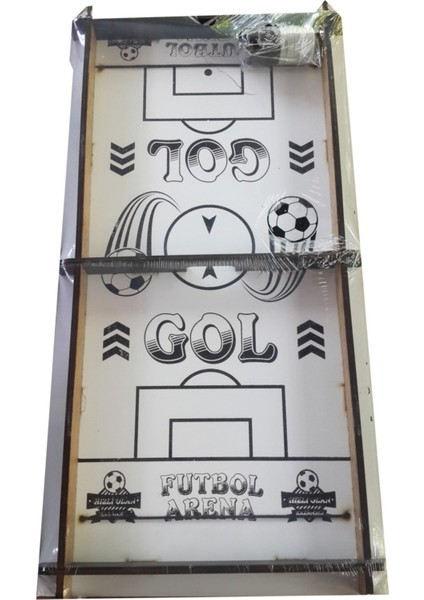 Beyaz Ahşap Gol Gol Futbol Oyunu, Eğlenceli ve Şık Tasarım